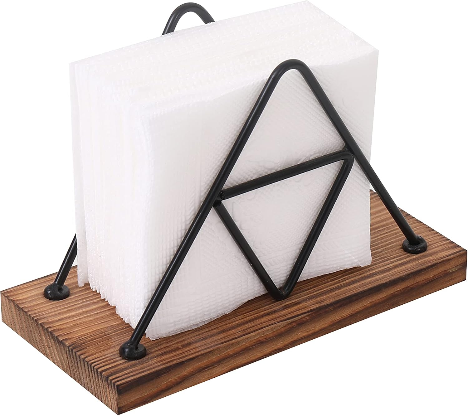 Kitchen Table Paper Napkin Holder for Dinner Napkins Wood