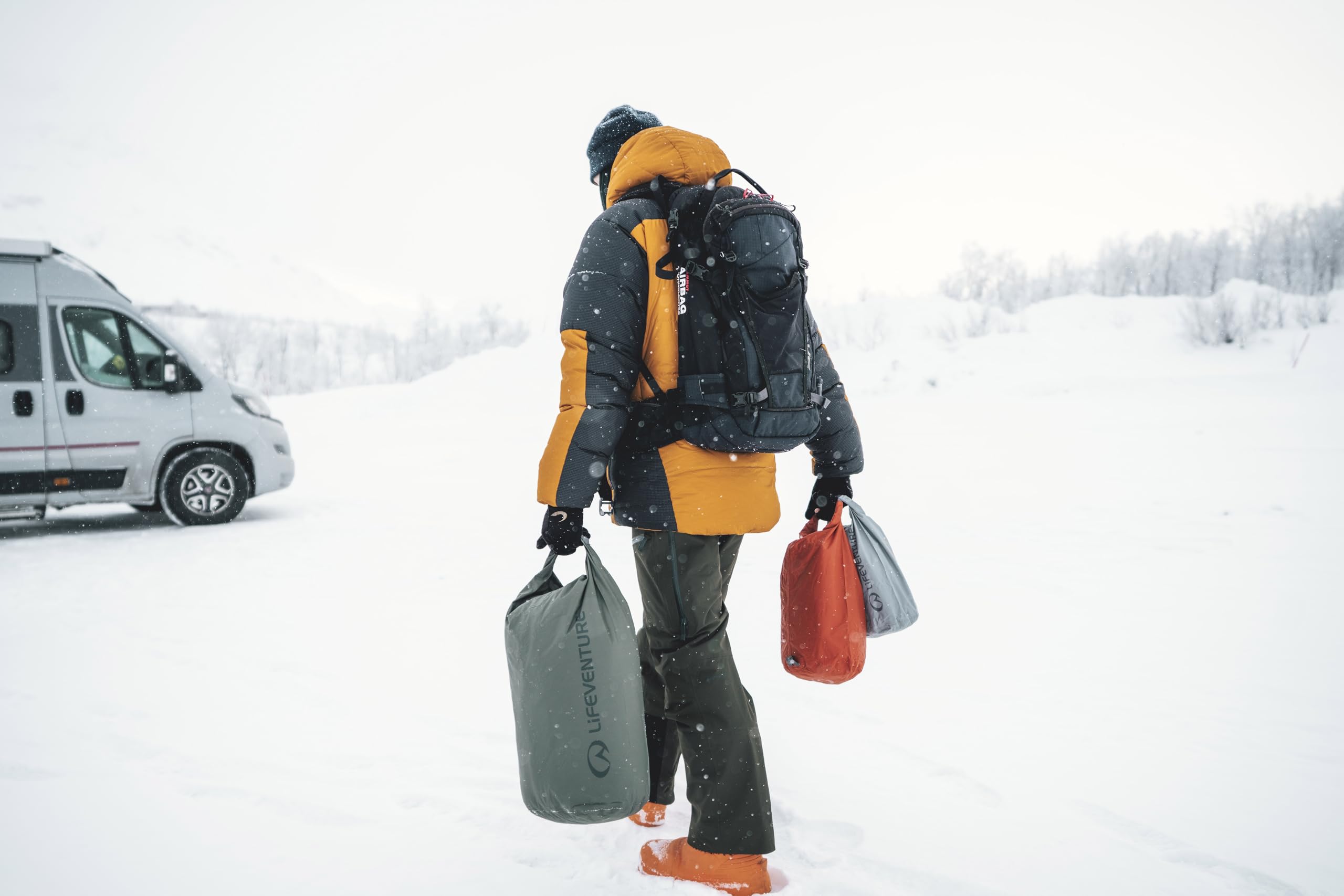 Lifeventure Stormlight Dry Bag, Siliconized Rip-Stop 70D Fabric with Fully Taped Seams | Roll-Top Closure Waterproof Dry Sack for Adventure Travel - 5