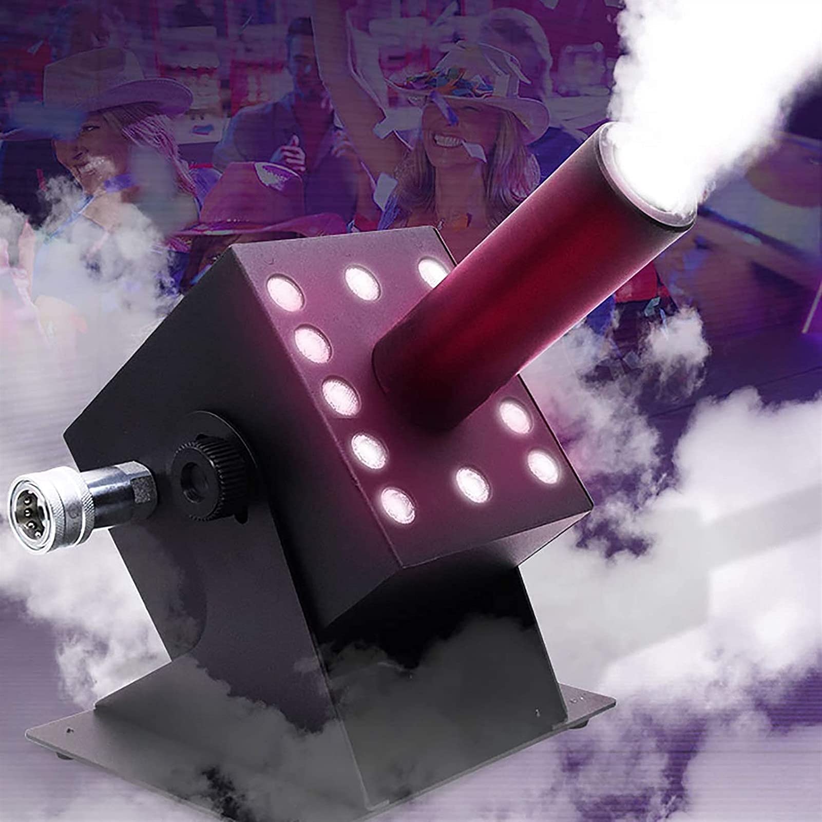 Máquina de niebla LED de Halloween Máquina de humo de 250 W Máquina de humo congelado Efecto de niebla de niebla para fiesta de discoteca LED de color Control DMX512 Niebla enorme para fiestas de días