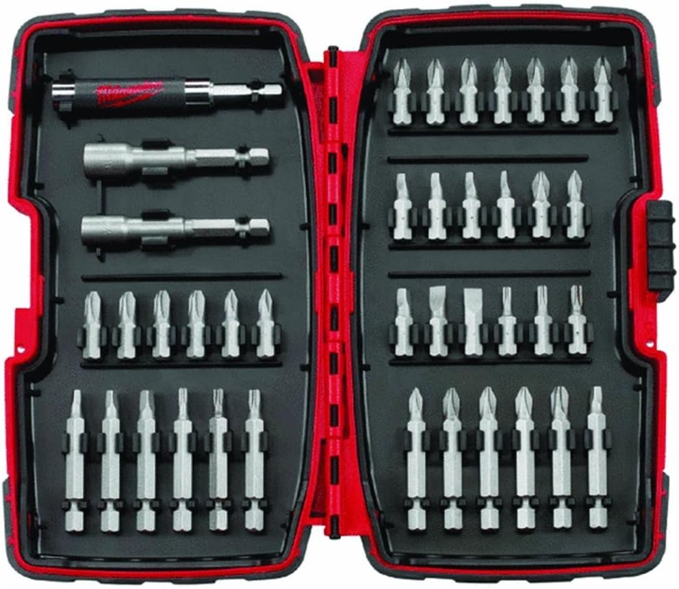 Milwaukee 48-32-1505 40-Piece Screwdriving Set w/ Phillips, Slotted, Square, and Torx Bits, Nut Setters, and Magnetic Guide