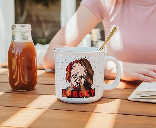 Miniatura 8 de Child's Play Chucky - Taza de cerámica para cámper  Taza de café grande para té, expreso, cacao  Capacidad para 20 onzas