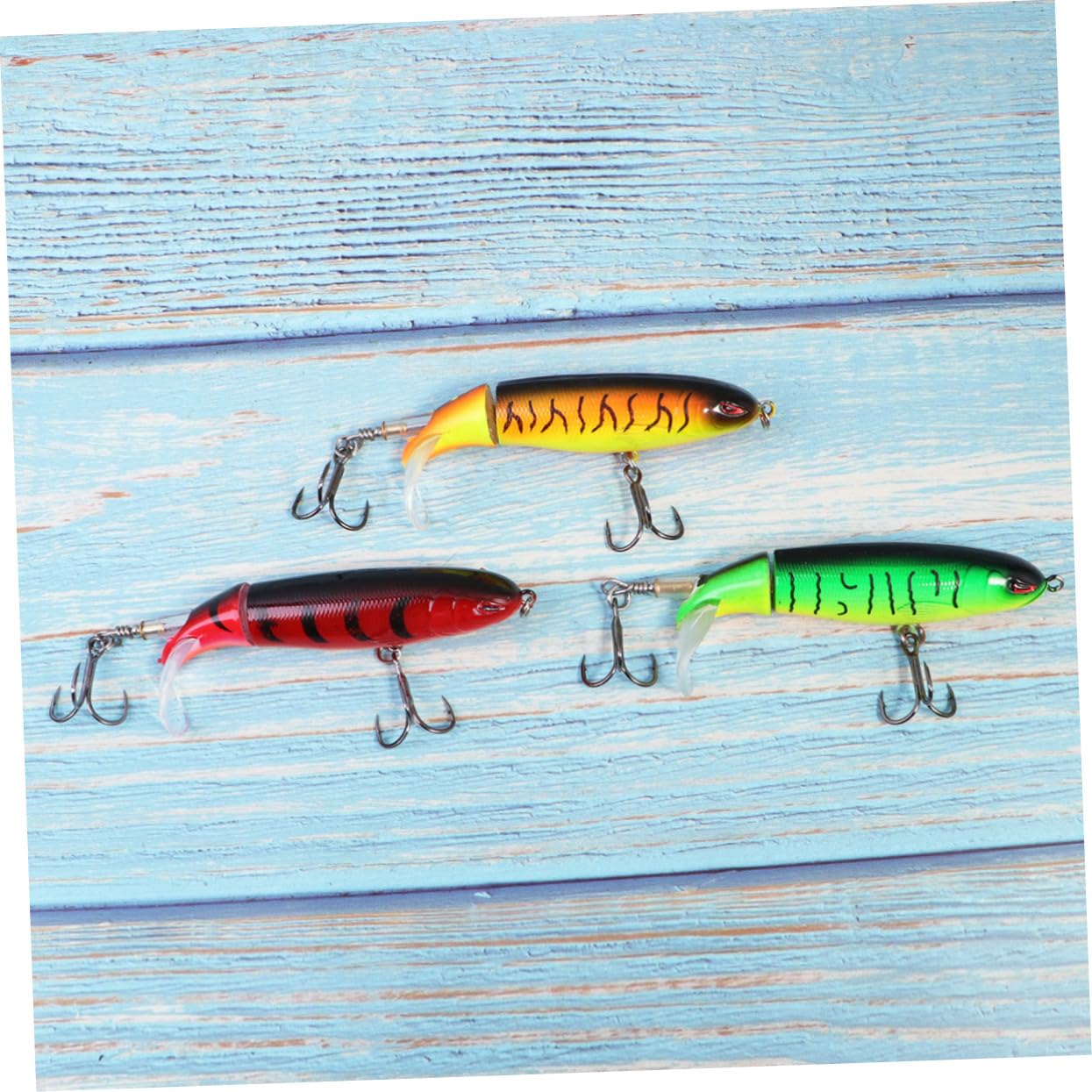 WOONEKY 9 Pz Esche bioniche realistiche Esche da Pesca Esche a manovella Esca a manovella Esca d'Acqua Dolce Esche per Basso Esca da Nuoto ad