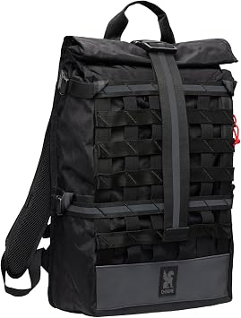 Chrome Industries Barrage Roll-Top Backpack Black Reflective, 22L