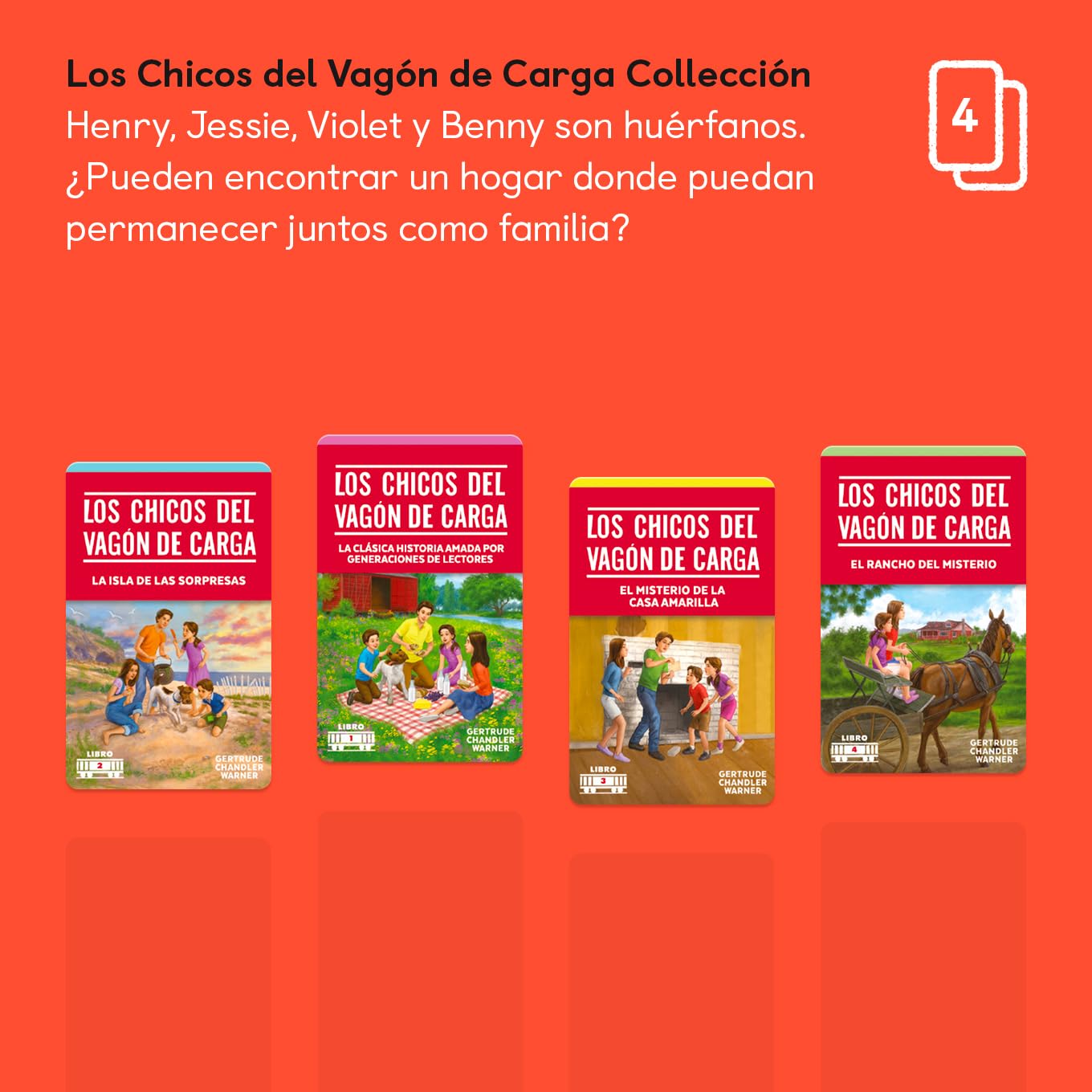 Yoto Colección Los Chicos del Vagón de Carga – 4 Tarjetas Audio en español. Cuentos para niños sin Pantallas, Ideales para Jugar, Dormir o Viajar. Compatible con Reproductor Yoto Player. Edad 7+.