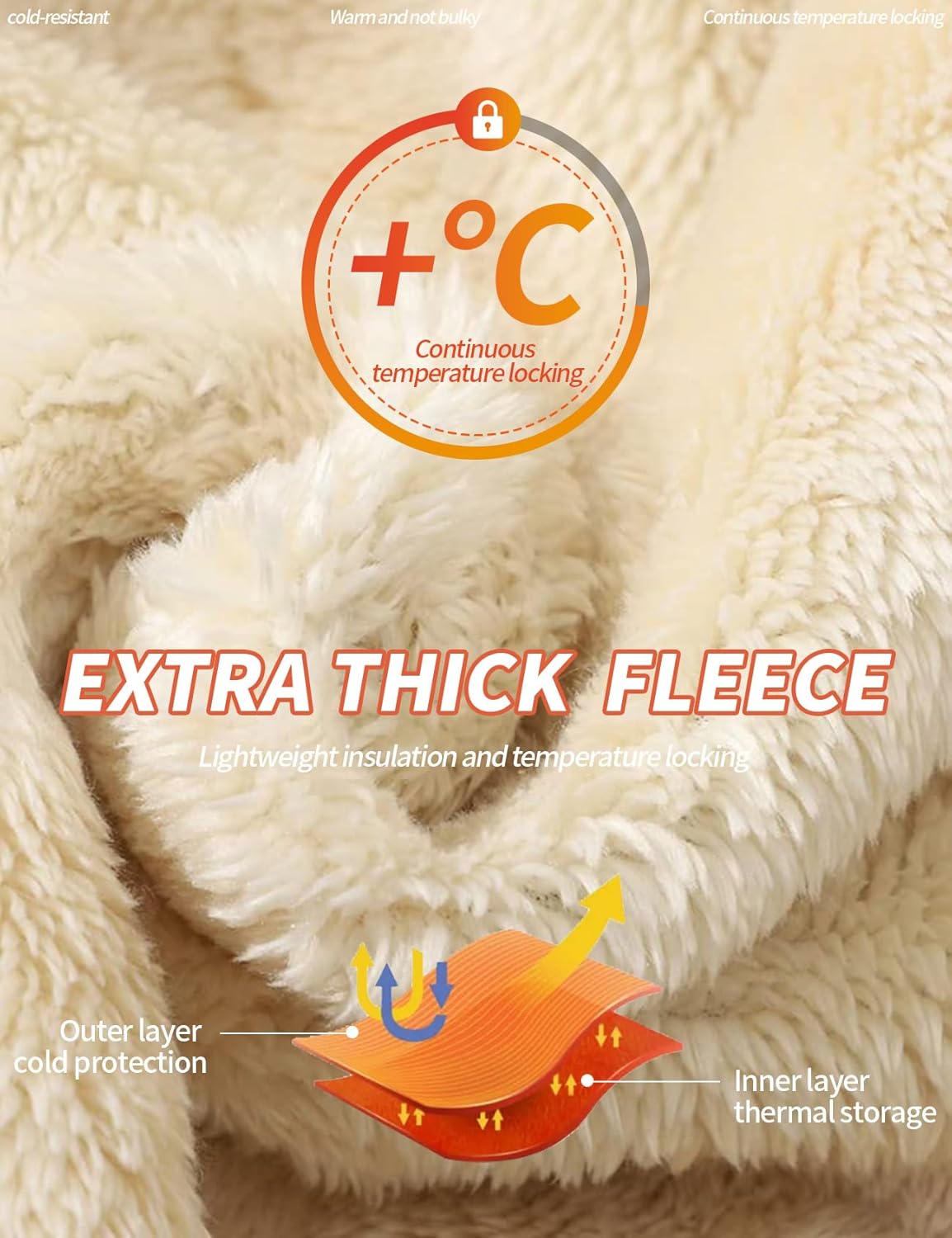 Gihuo Boy's Fleece Jacket Hoodie Sherpa Lined Jacket Zip Up Fleece Hooded Sweatshirt - Image 3