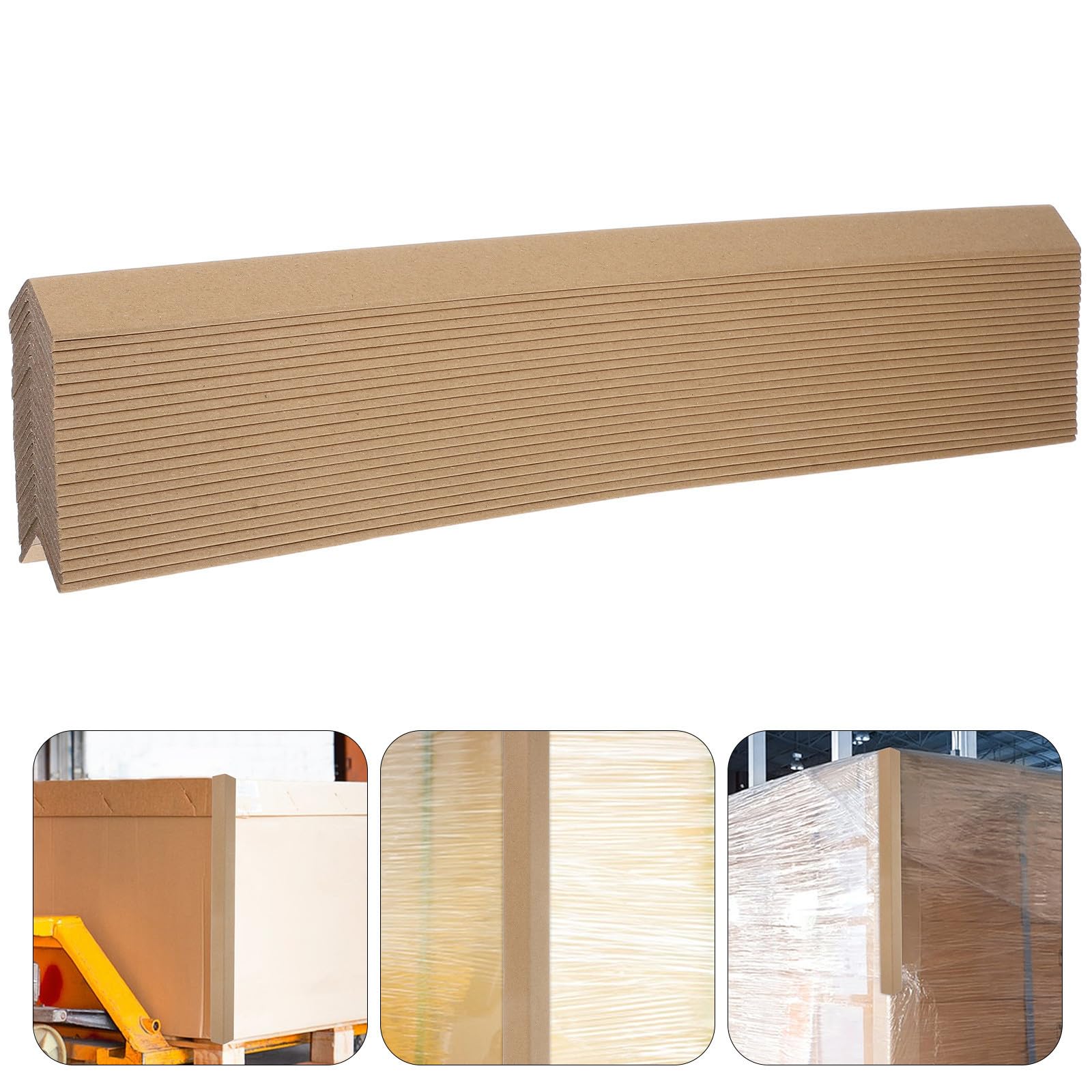 BETOOKY Protections D'angle en Papier L et Transit Sécurisé Lot de 24 Cornières Épaissies Légères et Solide pour Emballage Carton pour Fournitures D'expédition