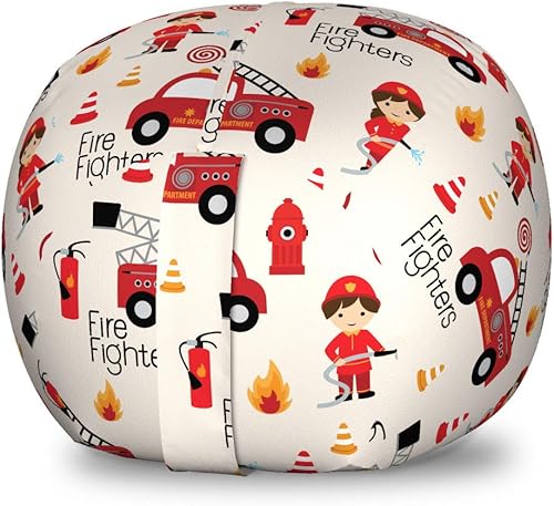 Miniatura 205 de Lunarable Silla de almacenamiento para adolescentes, coloridos patines de estilo retro, para actividades juveniles, para niñas y niños, divertido