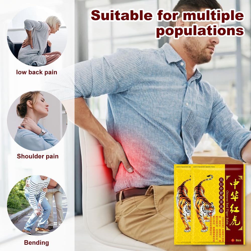 88 pezzi Cerotti antidolorifici, Cerotto Antidolorifico Della Tigre, Patch Anti Dolore, Patch per Alleviare il Ddolore al Collo della Spalla per il Dolore alle delle Gambe in Vita Patch Lavoratori