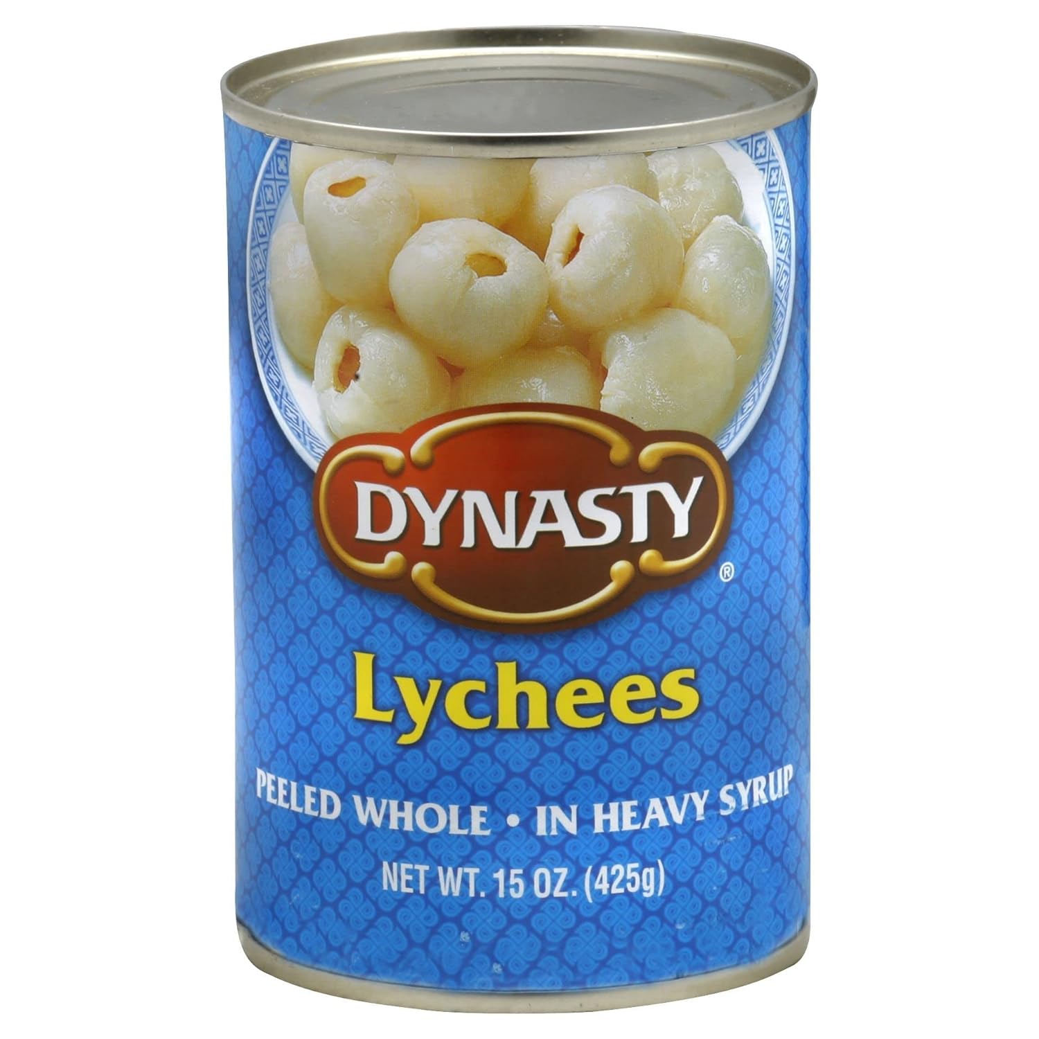 Dynasty Lychees in Heavy Syrup, 15 oz Can - Sweet Canned Fruit for Desserts & Cocktails