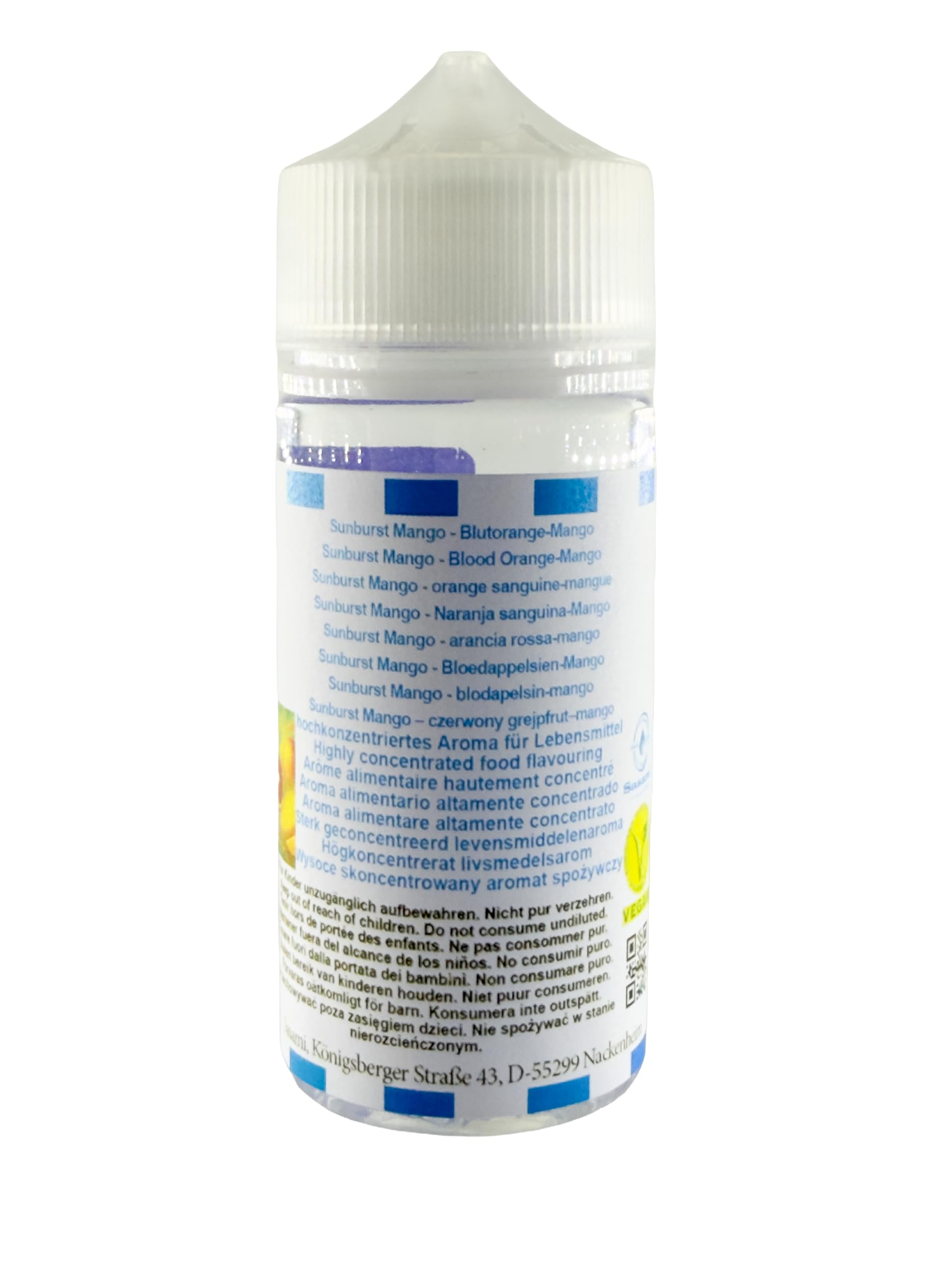 Sunburst Mango - Naranja sanguina-Mango Aroma Concentrado - Vegano - Sasami - 100ml