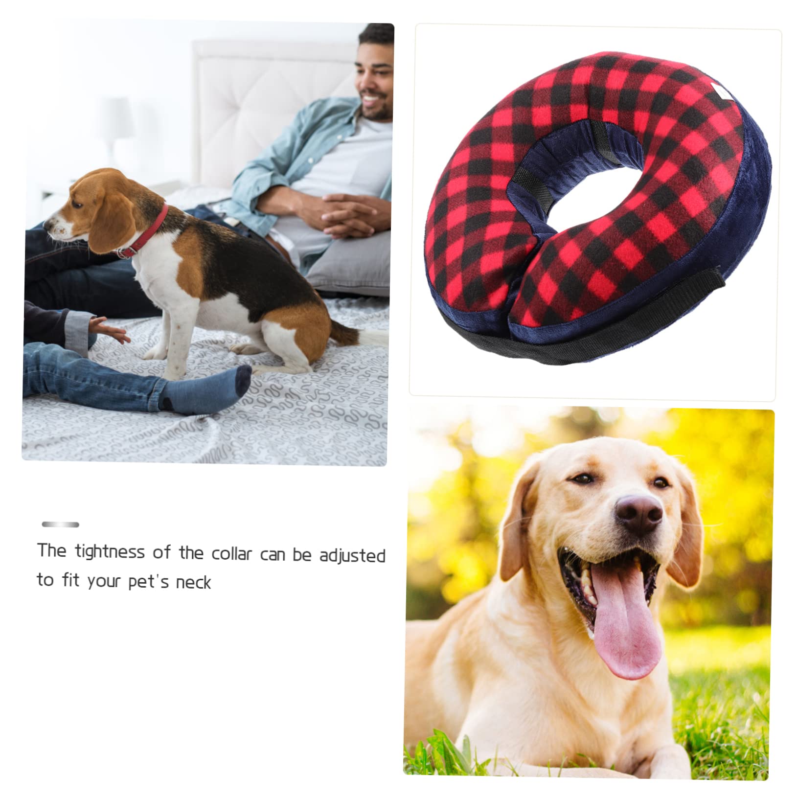 Toddmomy 4piezas Collar Inflable Protector para Mascotas Cono De Cómodo y Transpirable para Perros y Gatos Después De Cirugías y Baños