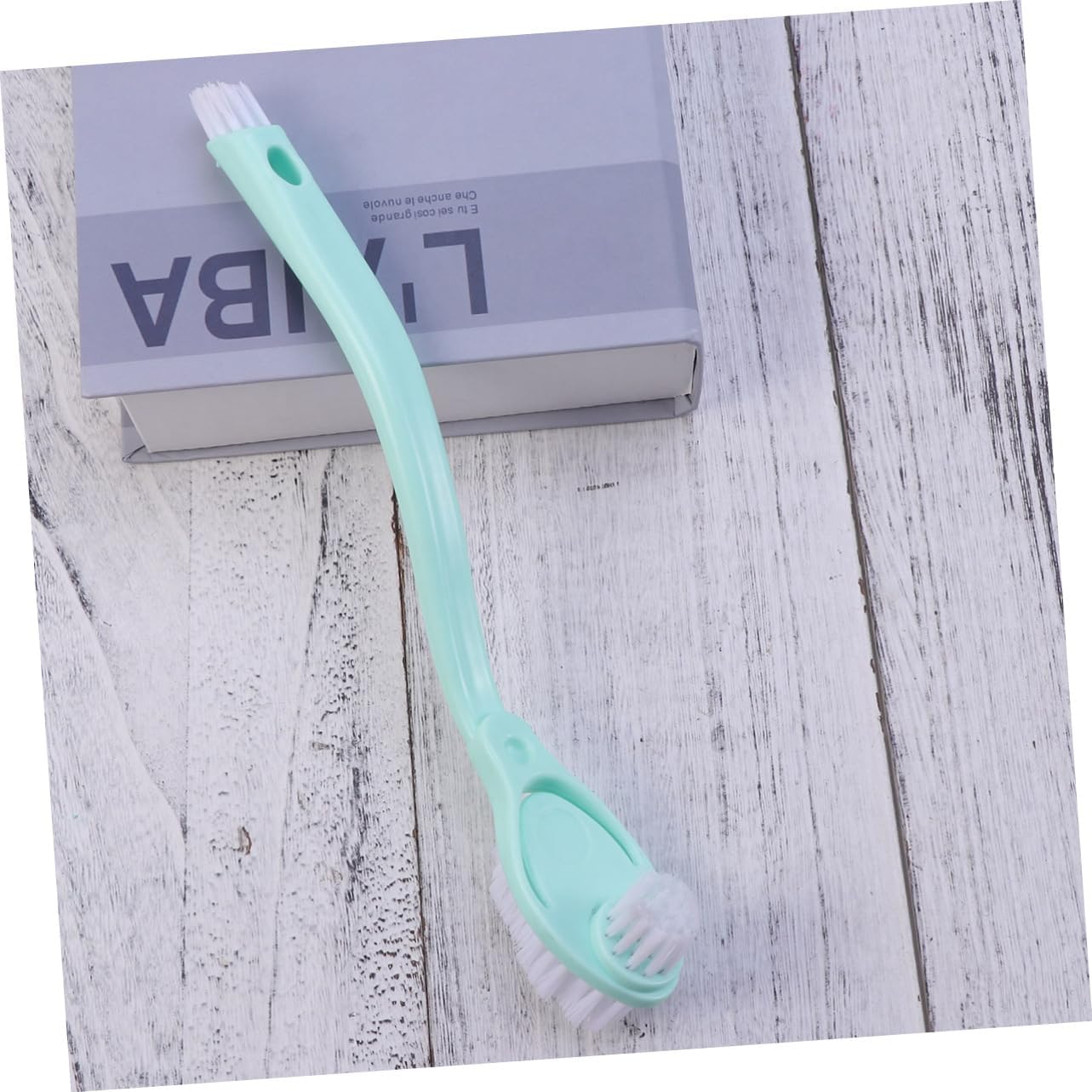LIFKOME 3pcs Plastic Handle Double-Sided Shoes Brush Cleaner Tool for Sneakers Bristles for Easy Cleaning Random Color for Shoes Clothes and Handbags