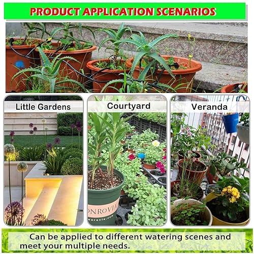 Miniatura 7 de Kalolary 150 conectores de púas rectas de 14 pulgadas, accesorio de riego por goteo, acoplamiento de púas para riego por goteo, conector de púas