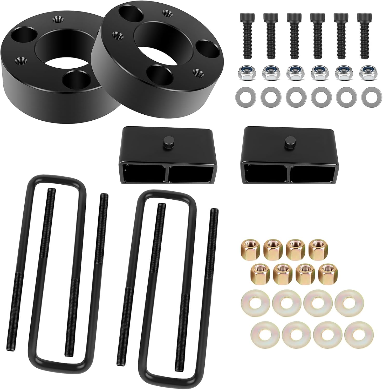 SCITOO 3 inch Front 2 inch Rear Leveling Lift kit for Nissan 2005-2018 Lift Strut Spacer Compatible for Nissan Frontier 2.4L 2006-2015 Front Lift Spacers Rear Lift Blocks