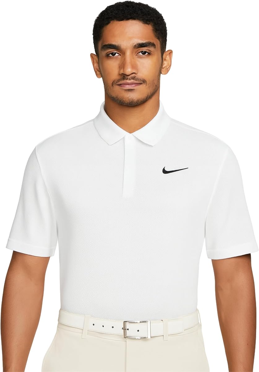 Men's Dri-FIT Tour Golf Polo, 4-Way Stretch, Sweat-Wicking, Structured Collar, Chest & Back Swoosh Logo, Seasonal Colors