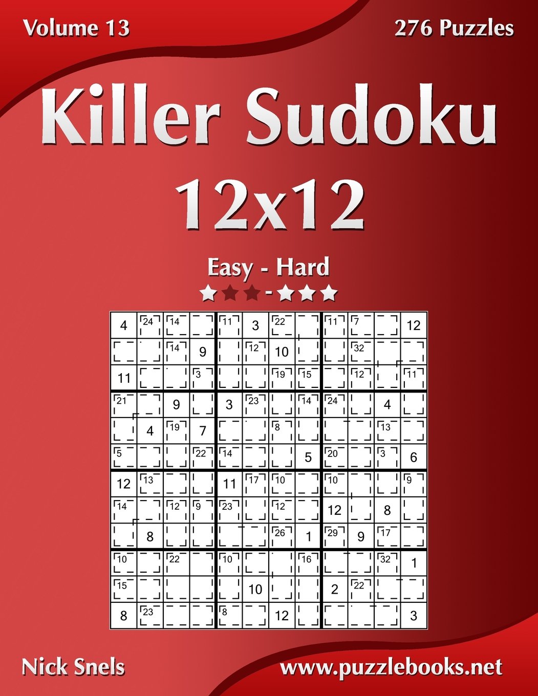 Killer Sudoku 12x12 - Easy to Hard
