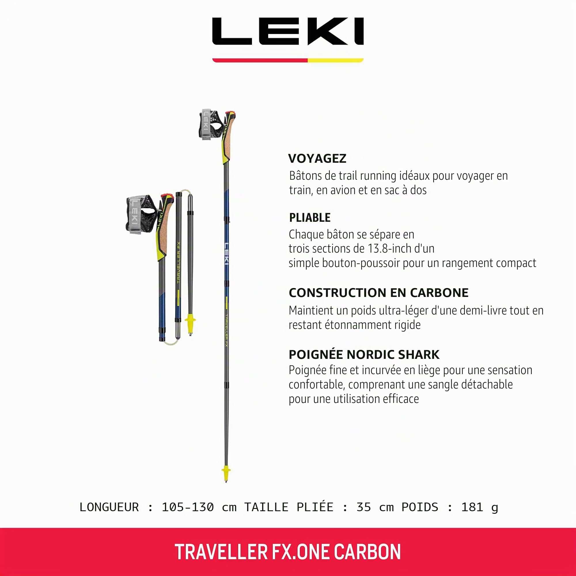 LEKI Traveller FX.One Carbon bâtons