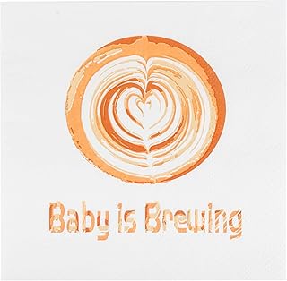 50 Pcs 3-Ply Baby is Brewing Baby Shower Coffee Bar Baby Brunch Luncheon Napkins