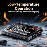Ediloca 128GB SSD, Internal Solid State Drives, 2.5" SATA SSD 128GB, Up to 500MB/s, 3D NAND TLC, Compatible with Laptop & PC Desktop(ES106 Black) - 5