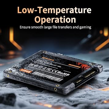 Ediloca 128GB SSD Internal Solid State Drive 2.5 SATA III 6Gb/s, 500MB/s Read Speed 3D TLC NAND, 128GB SATA SSD PC/Laptop Upgrade, Shock-Resistant & Drop-Proof(ES106)