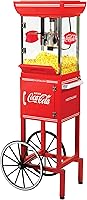Vista 14 de Nostalgia Máquina para hacer palomitas de maíz, carrito profesional con hervidor de 8 onzas que hace hasta 32 tazas, máquina de palomitas vintage