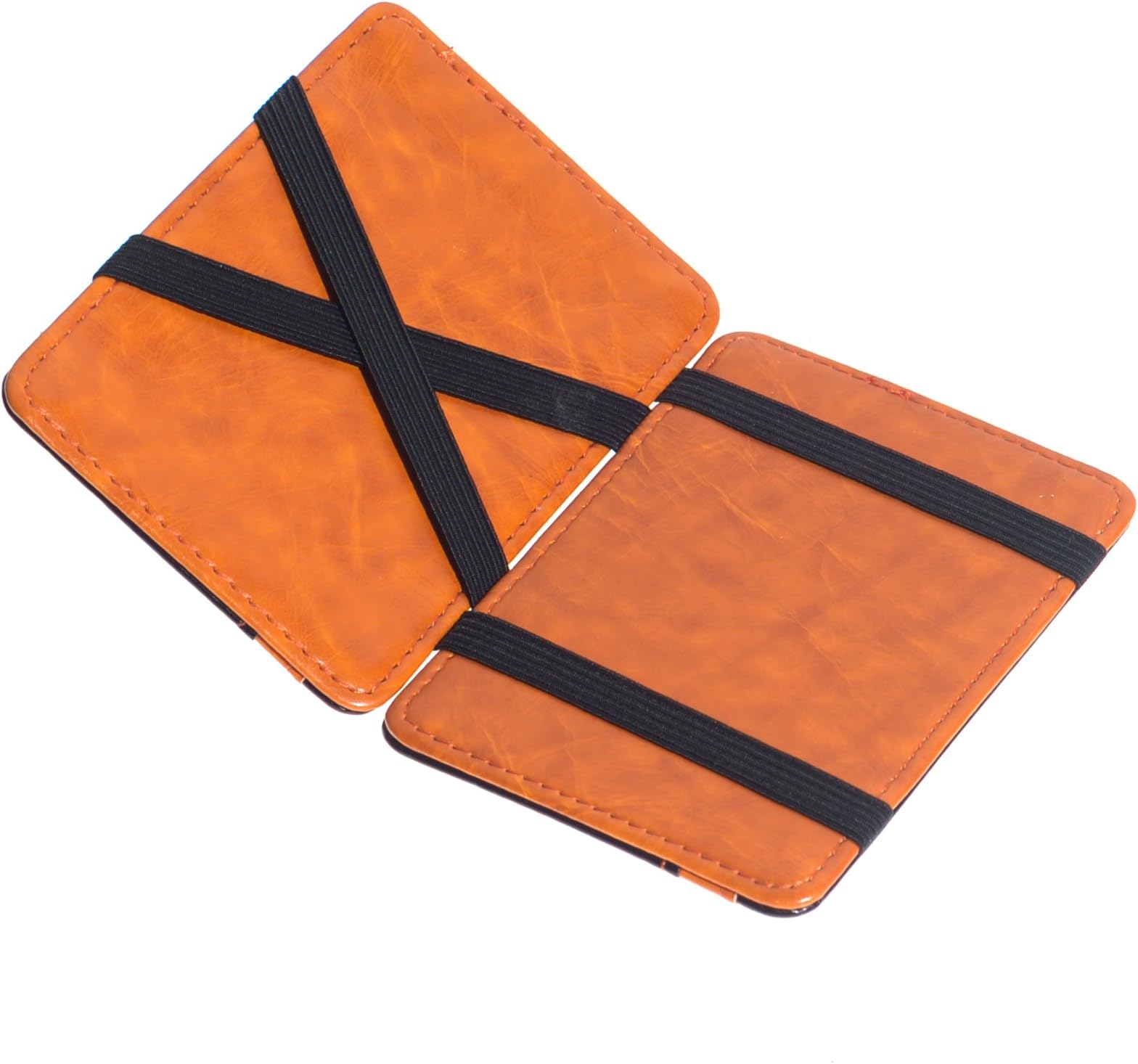 CKLT Men's Fashion Magic Money Clip Leather Minimalistic Slim Wallet