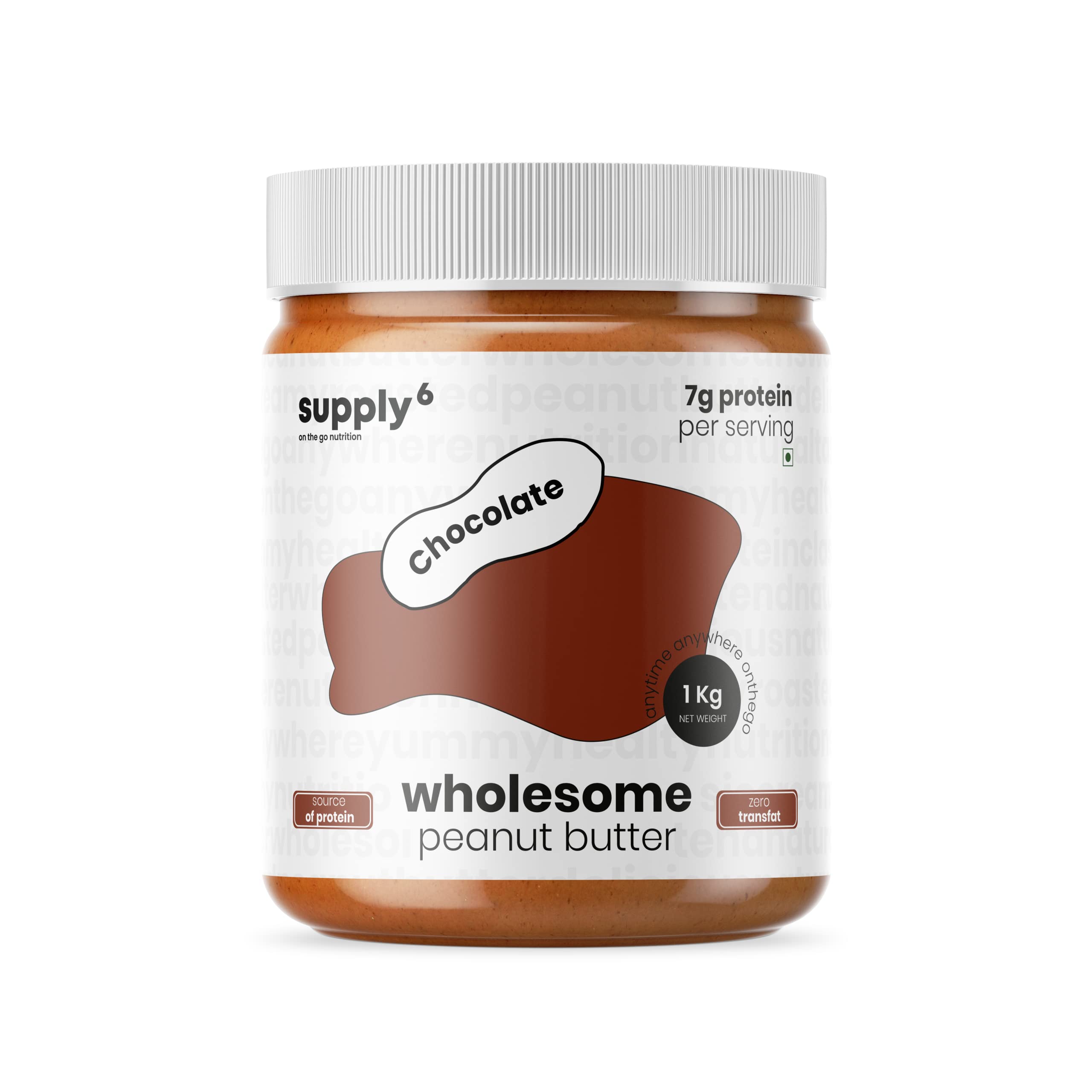 Buy Supply6 Wholesome Peanut Butter 1kg Chocolate Flavour Peanut