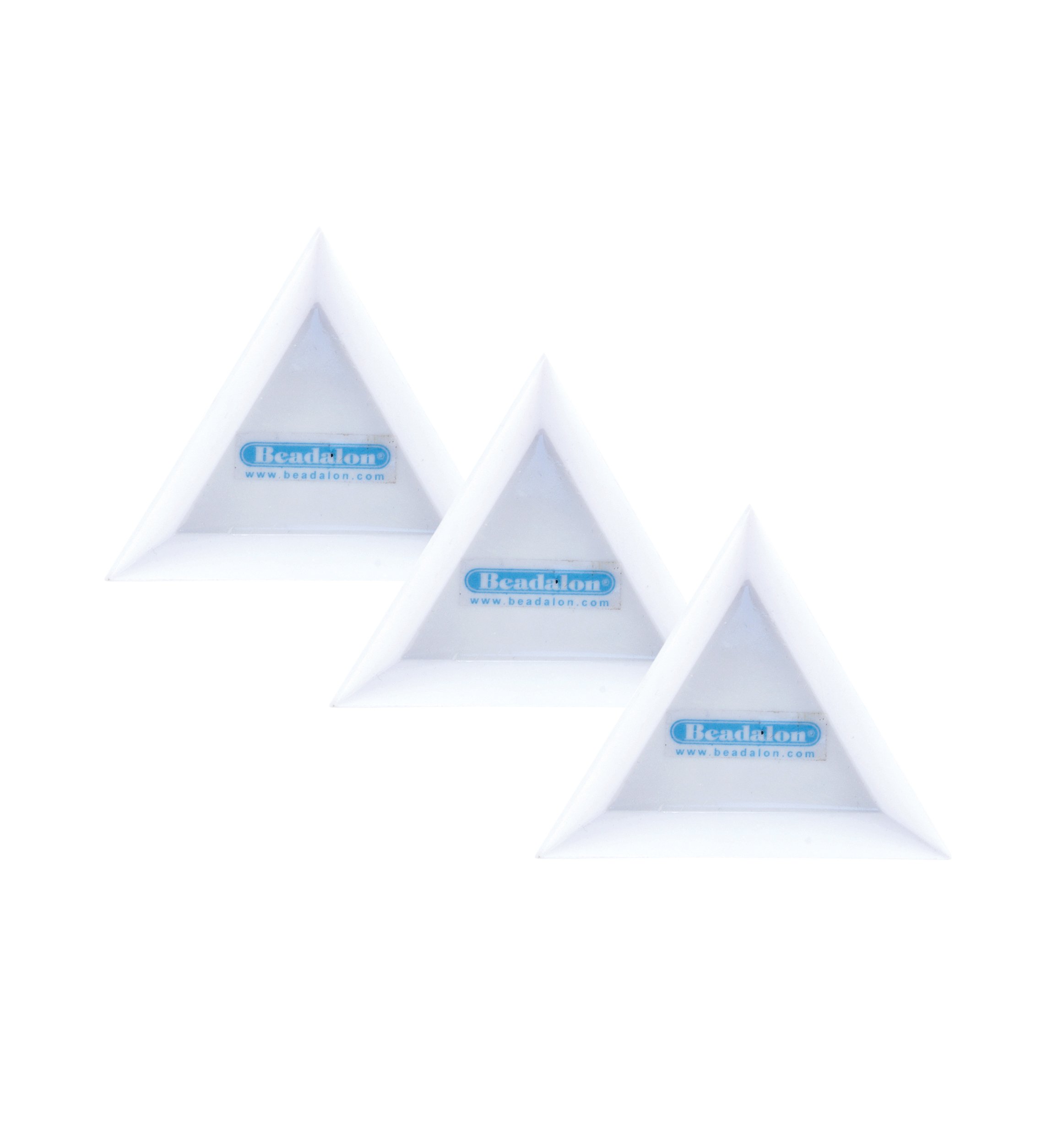Beadalon Tri-Trays 3 Pack - Triangular Bead Organizer For Crafts & Jewelry Making