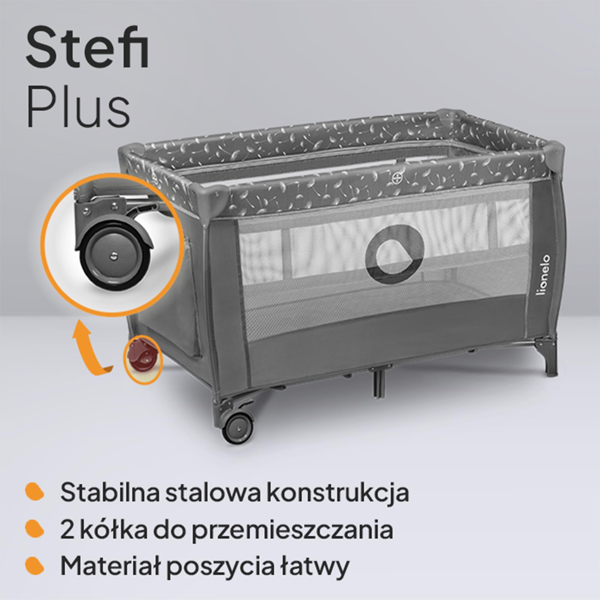 LIONELO Stefi Plus łóżeczko turystyczne 2 w 1 do 15 kg, łóżko dziecięce z materacem, boczne wejście z zamkiem błyskawicznym, wysokiej jakości materac piankowy, szybkie składanie (Zielony)