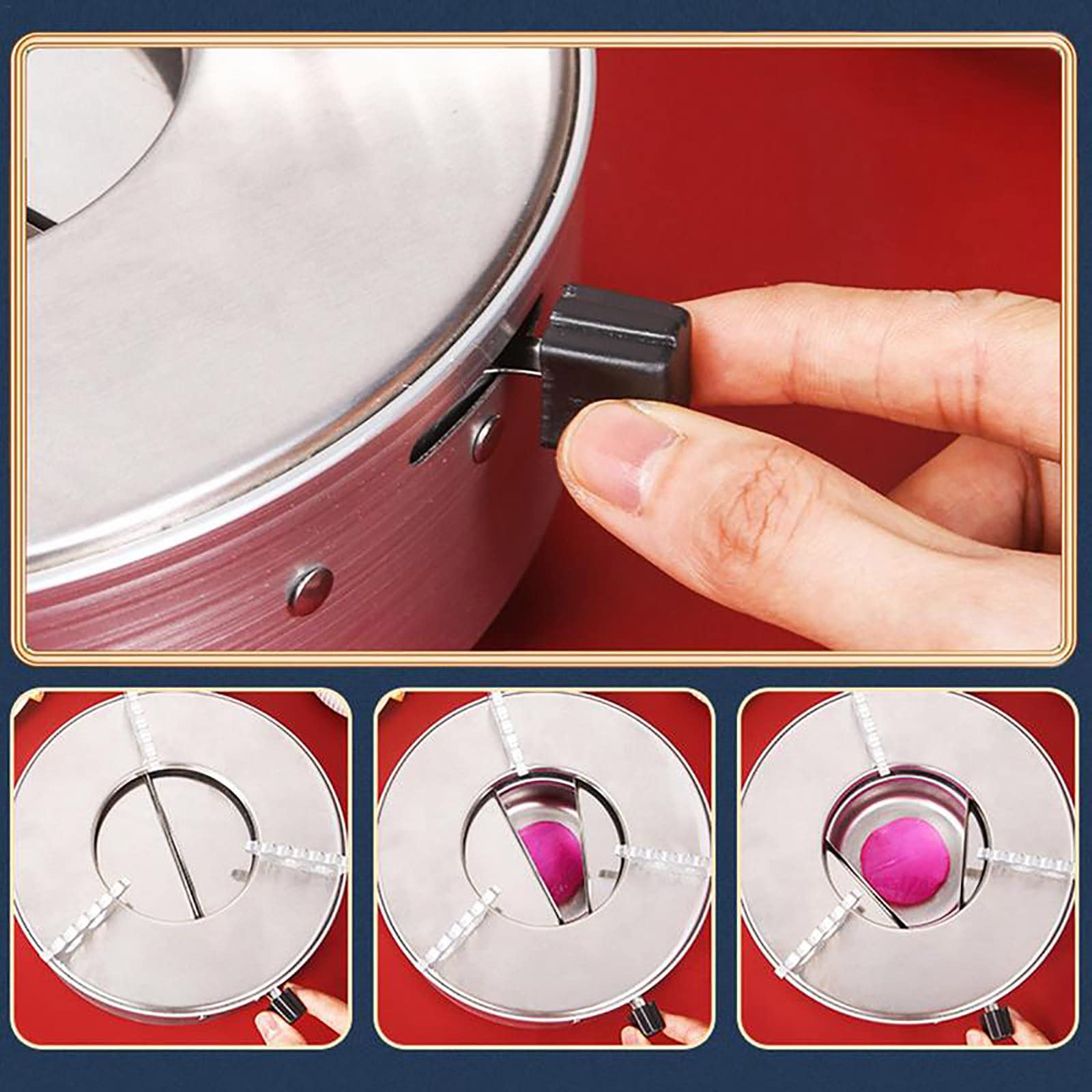 YOSOO Four à Barbecue Pliable en Acier Inoxydable avec Grille BBQ pour
