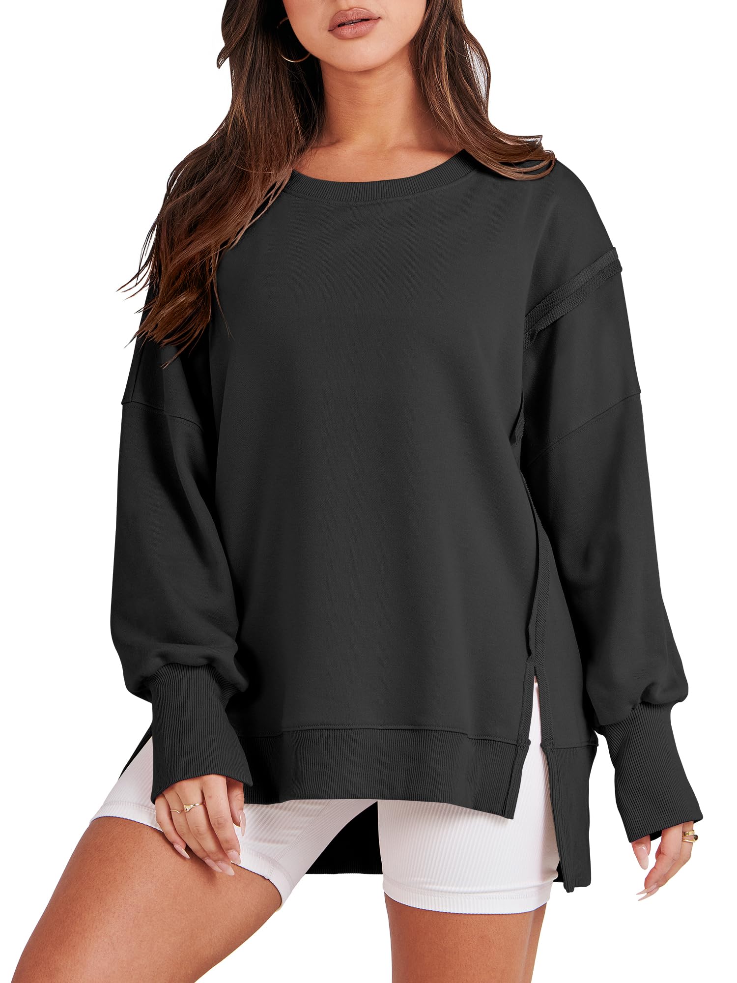 ANRABESS Women's Fleece Long Sleeve Loose Hoodie