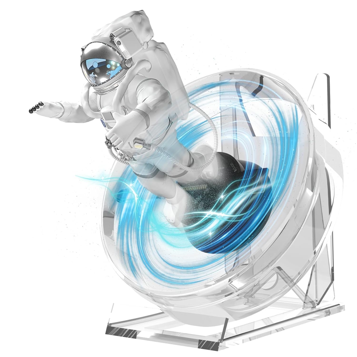 Zuzu New Updated Nov 2025 3D Hologram Fan, 4.72IN 3D Hologram Led Fan Projector with Cover Picture Spinner, Hologram Mini Projector for Store/Bar/Halloween (12cm)-image-48