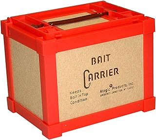 Magic Bait 7-Inch Double Lid Carrier, Red - Sportsman Supply Inc.