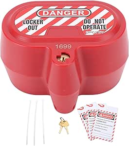 Amazon.com: Electrical Plug Lock PA ABS Safety Lockout Box Built in ...
