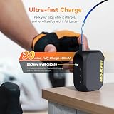 anoutway Tiny Pump Bike Pump Portable Ultra-Mini 120PSI Electric Bicycle Pump Type-C Rechargeable Battery - 6