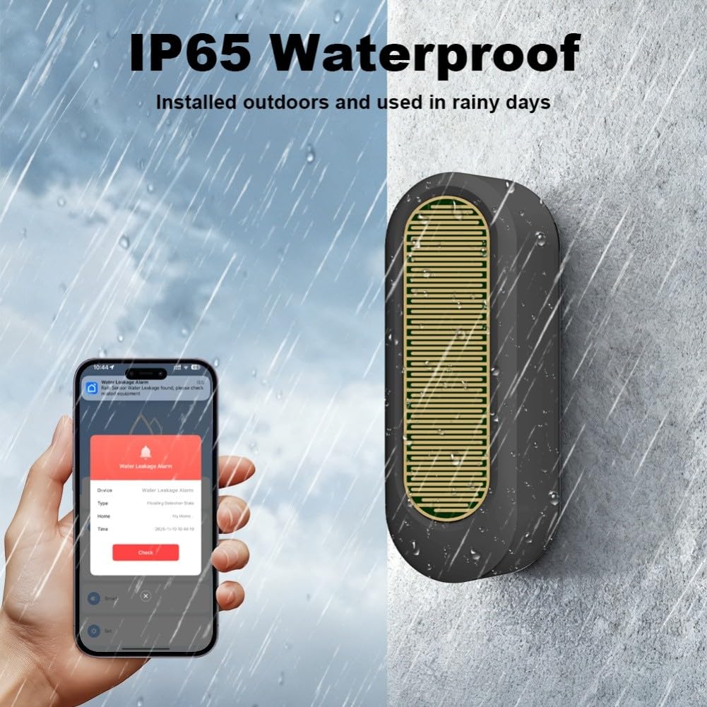 Zigbee Sensore di pioggia intelligente per rilevamento pioggia wireless per esterni, sensore di pioggia intelligente, impermeabile, avvisi di pioggia in tempo reale, collegamento intelligente del