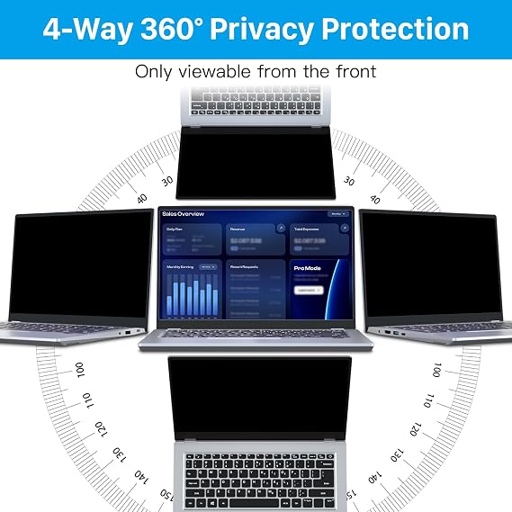 STARY 360 Laptop privacy screen protector 14 inch 16:10 Ratio (1920x1200)