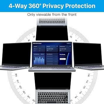 STARY 360 Laptop privacy screen protector 14 inch 16:10 Ratio (1920x1200)