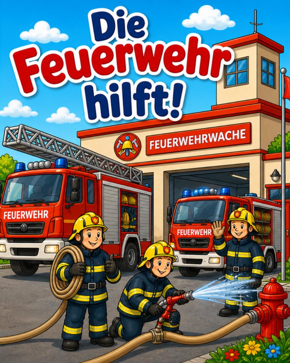 Die Feuerwehr hilft! – Feuerwehrzauber für Groß und Klein: Ein liebevoll gestaltetes Malbuch mit spannenden Einsätzen, mutigen Helden und entspannter Ausmalzeit für alle Altersgruppen