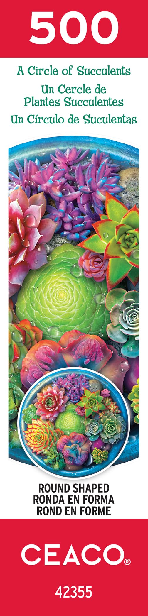 Ceaco - A Circle of Succulents - 500 Piece Jigsaw Puzzle for Adults by CEACO - Used condition - Image 7