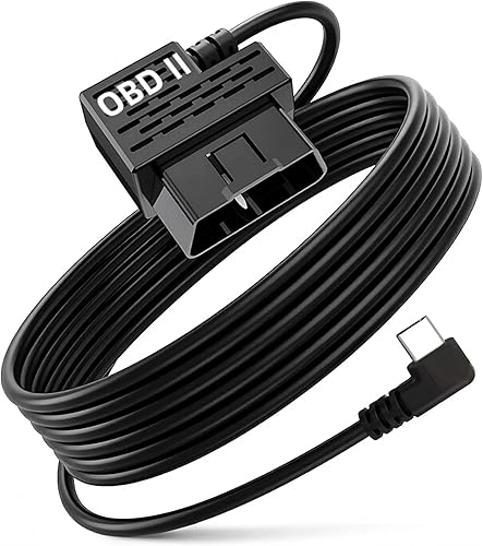 Dash Cam Hardwire Kit USB C – OBD Power Cable with 24H Parking Mode, Low Voltage Protection & Driver Detection, Compatible with Redtiger, Wolfbox, Vantrue, Viofo, Rove, TERUNSOUL and Most Dash Camera