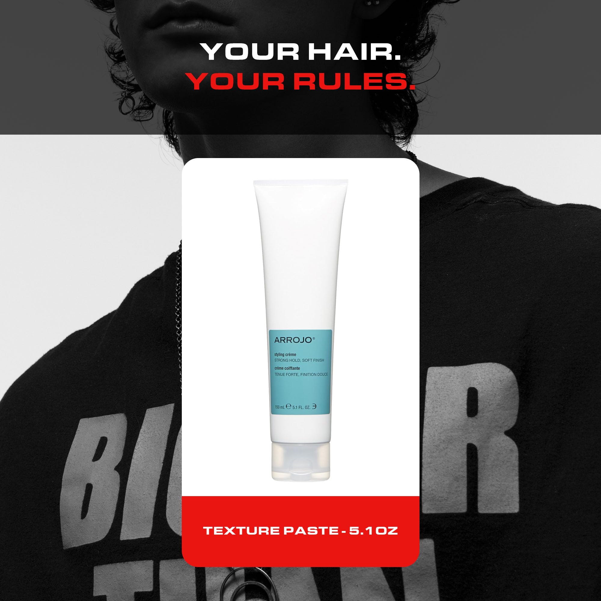 ARROJO Hair Styling Cream for Women and Men - Versatile Style Shaper Hair Smoothing Cream - Blow Dry Cream to Hold, Define & Soften your Hair - Great Volume Hair Cream (5.1 fl oz)