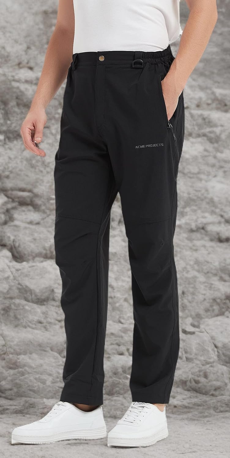 Acme Projects Men's Lightweight Water Resistant Stretch Pants - Quick Dry Breathable for Hiking Golf - Image 8