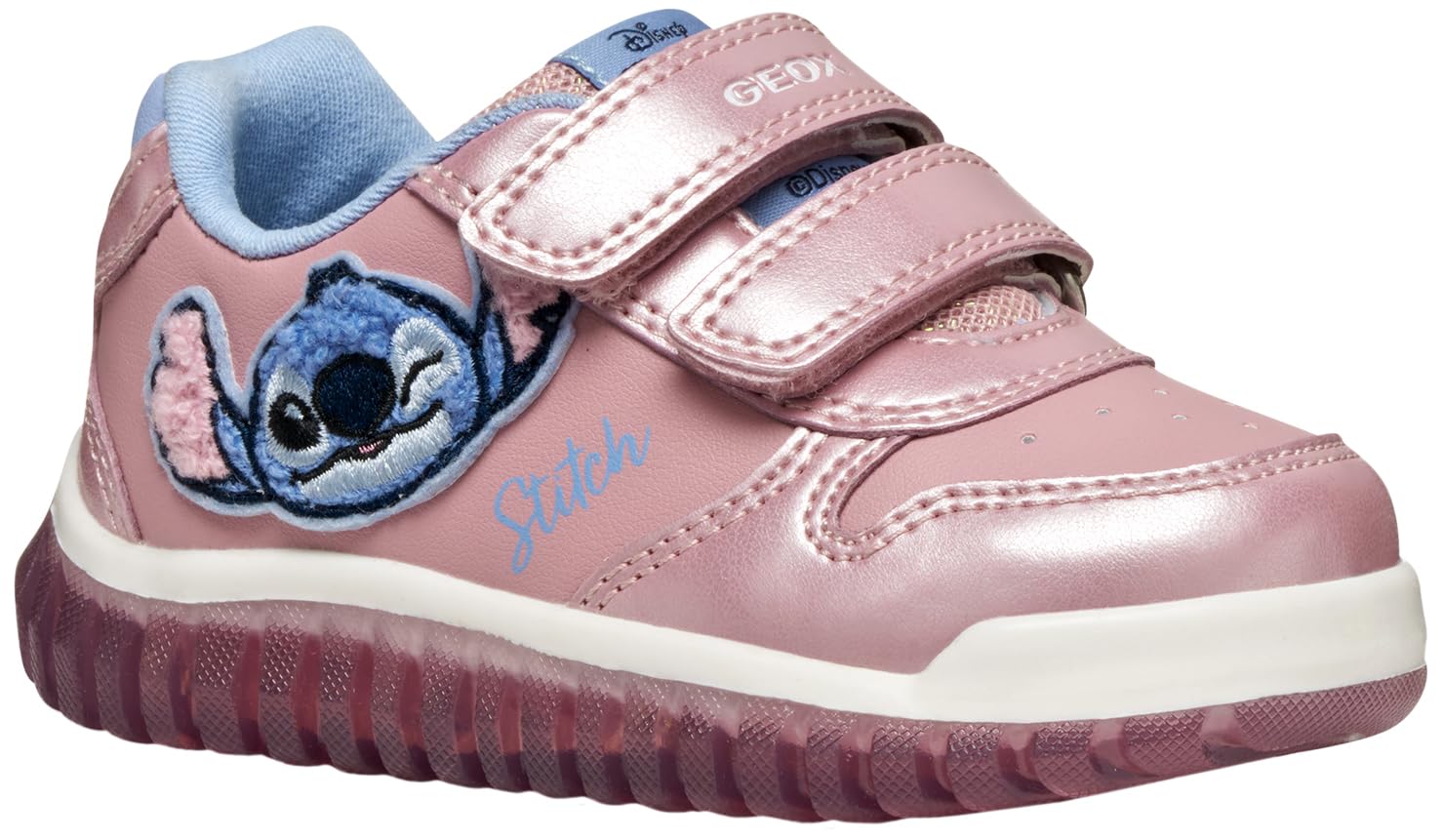Geox B Lightyloo Girl, Zapatillas Bebé-​Niñas, Pink Sky, 21 EU