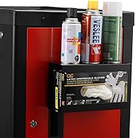 Vista 19 de EMENTOL Magnetic Glove/Tissue Dispenser Holder, Red Glove Dispenser Wall Mount, Mount onto Tool Box or in Workshops