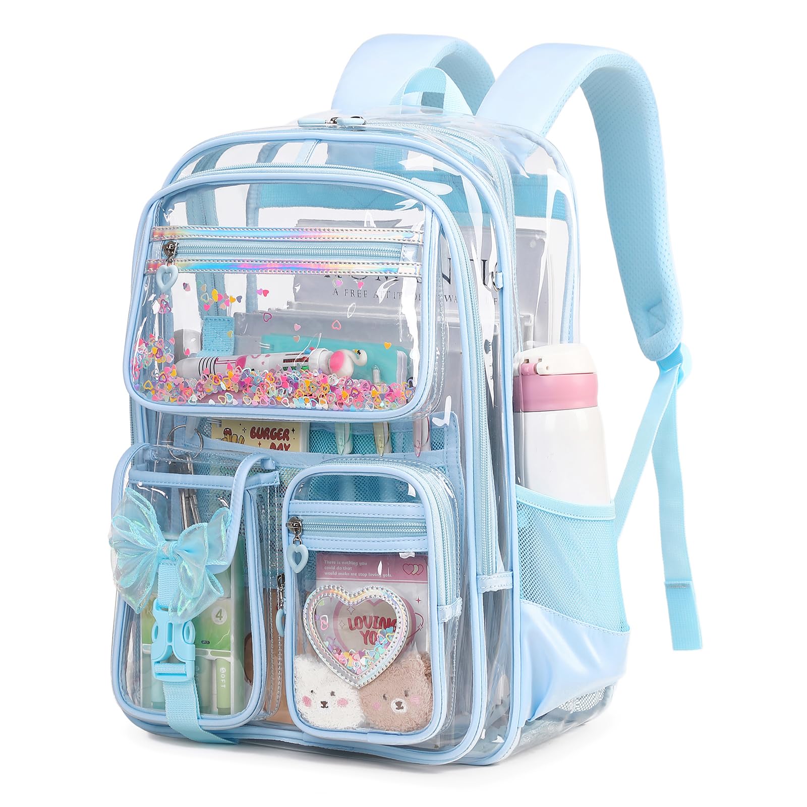 Clear Backpack Heavy Duty Transparent Stadium Event See 