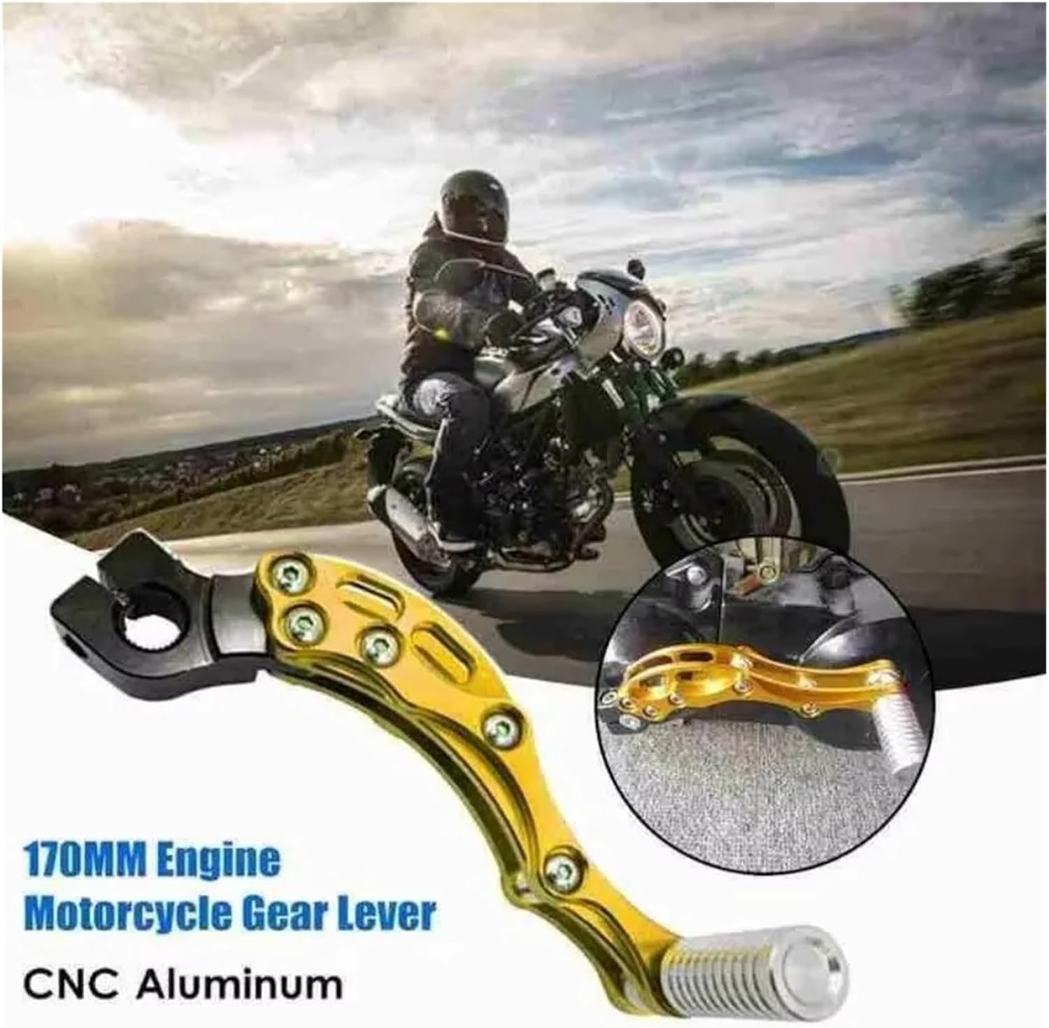 Motorcycle Engine CNC Kick Start Starter Lever Compatible With Yamaha Compatible With Honda 139QMB Scooter JOG50/90/100 Fuxi 100CC Ghost Fire RSZ ZY100(4pcs)