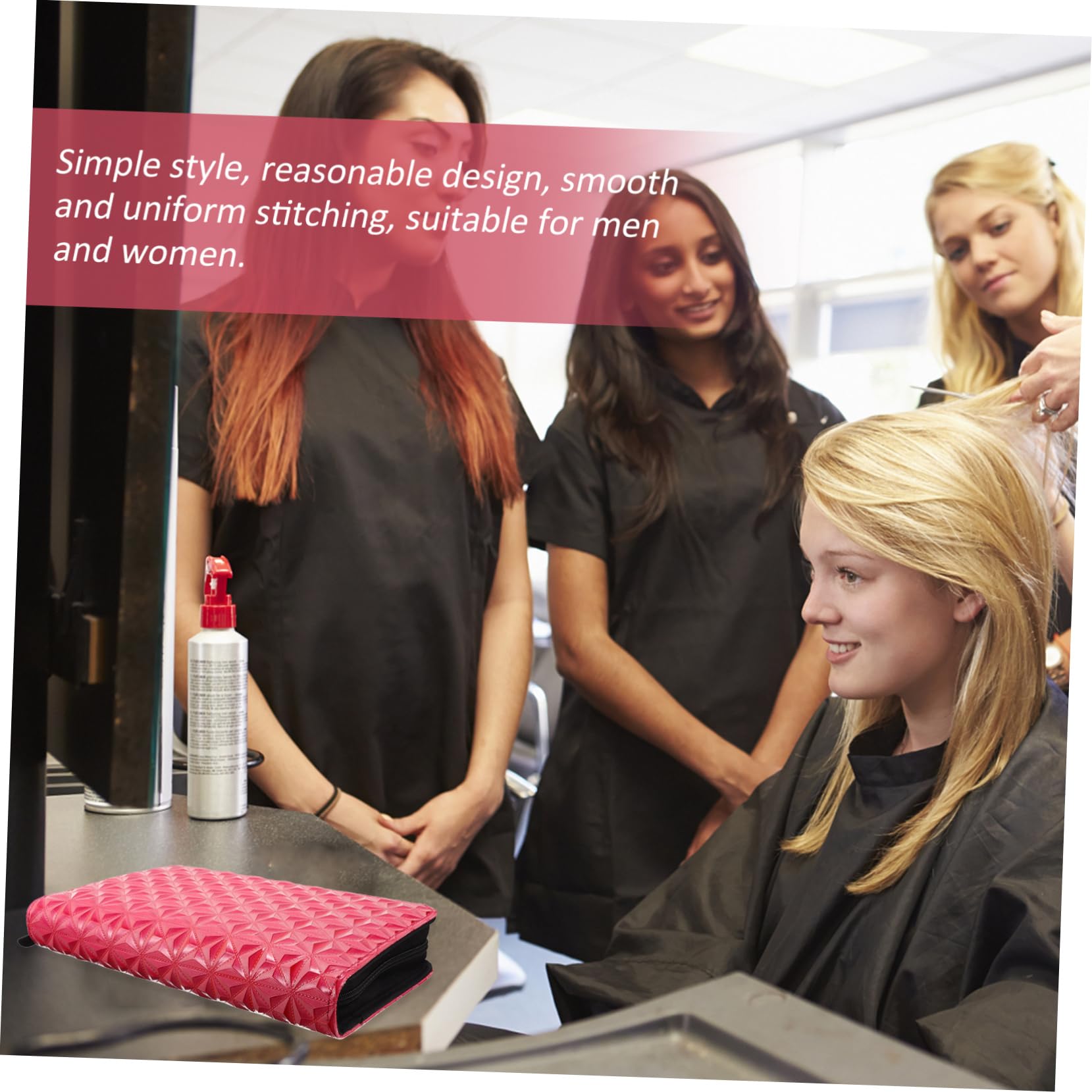 SAFIGLE Hair Scissors Bag Lightweight and Durable Hair Styling Tools Organizer Pouch for Hairdressers Compact Scissor Case for Travel and Daily Use Design with Maximum Storage