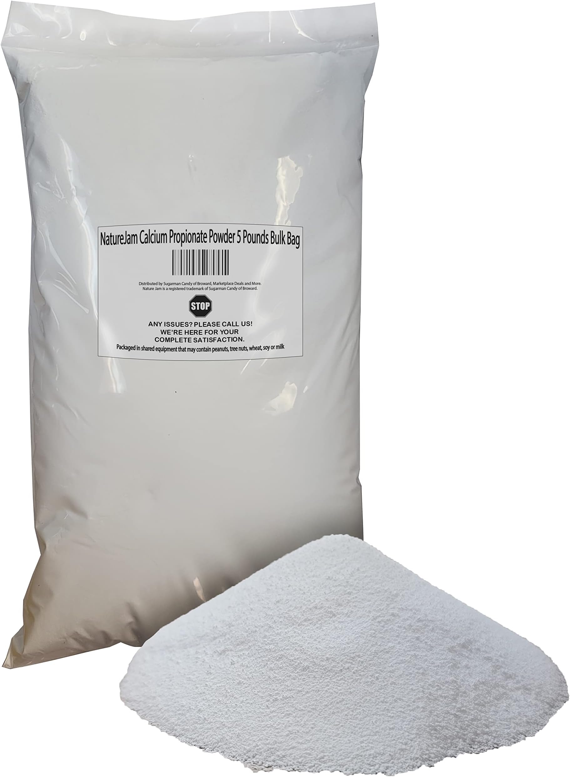 NatureJam Calcium Propionate Powder for Baking 5 Pounds Bulk Bag