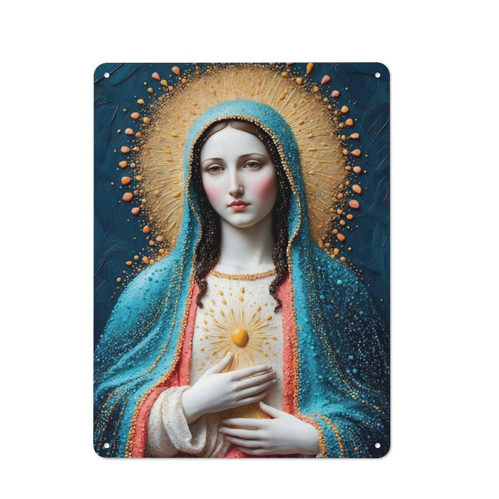 Junmoney Blessed Grace Metal Wall Sign 40X30cm Featuring For Café Or Restaurant, A Decorative Metal Sign For Cafés And Restaurants